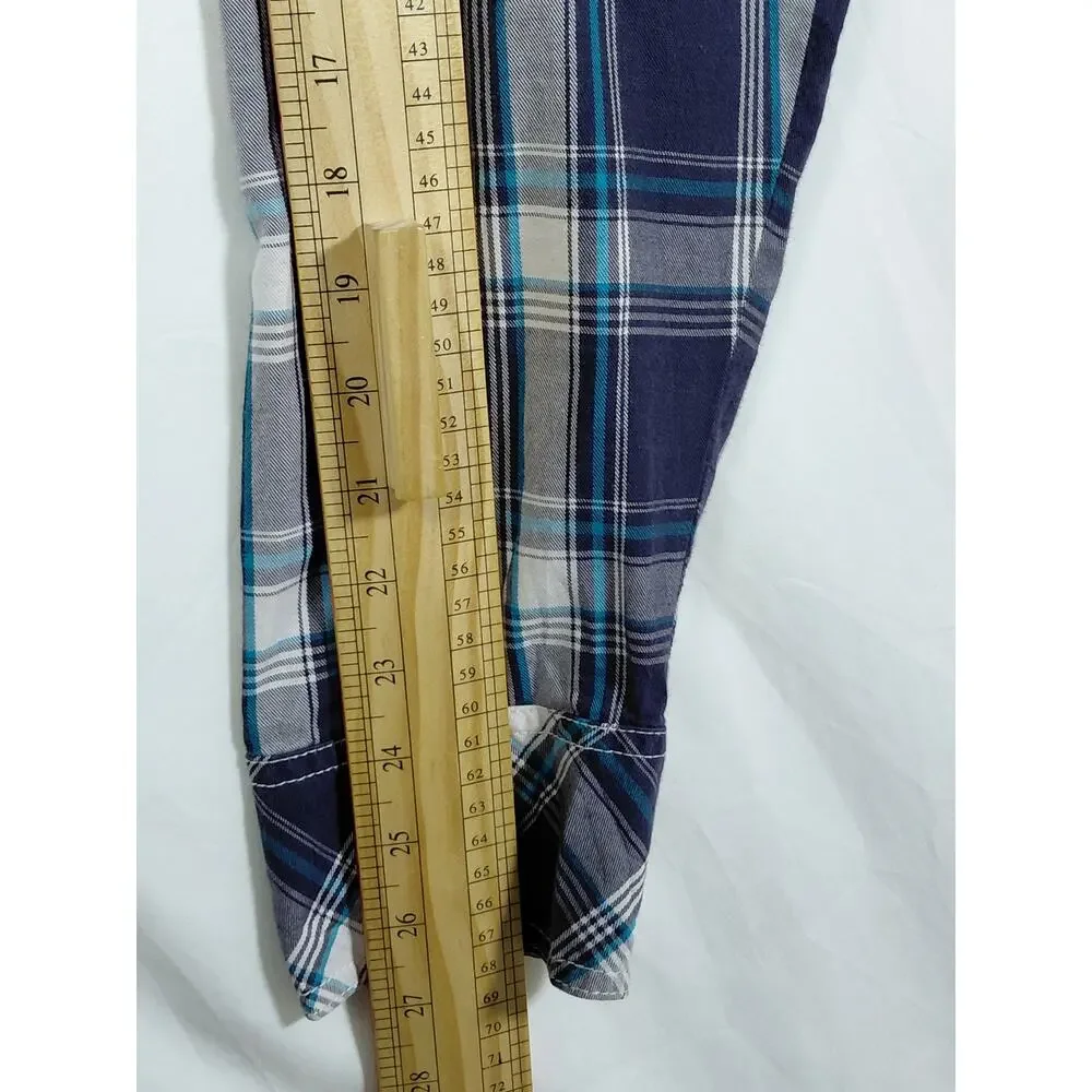 True Religion Brand Plaid Relaxed Fit Western Button-Up Shirt Men Size 2XL